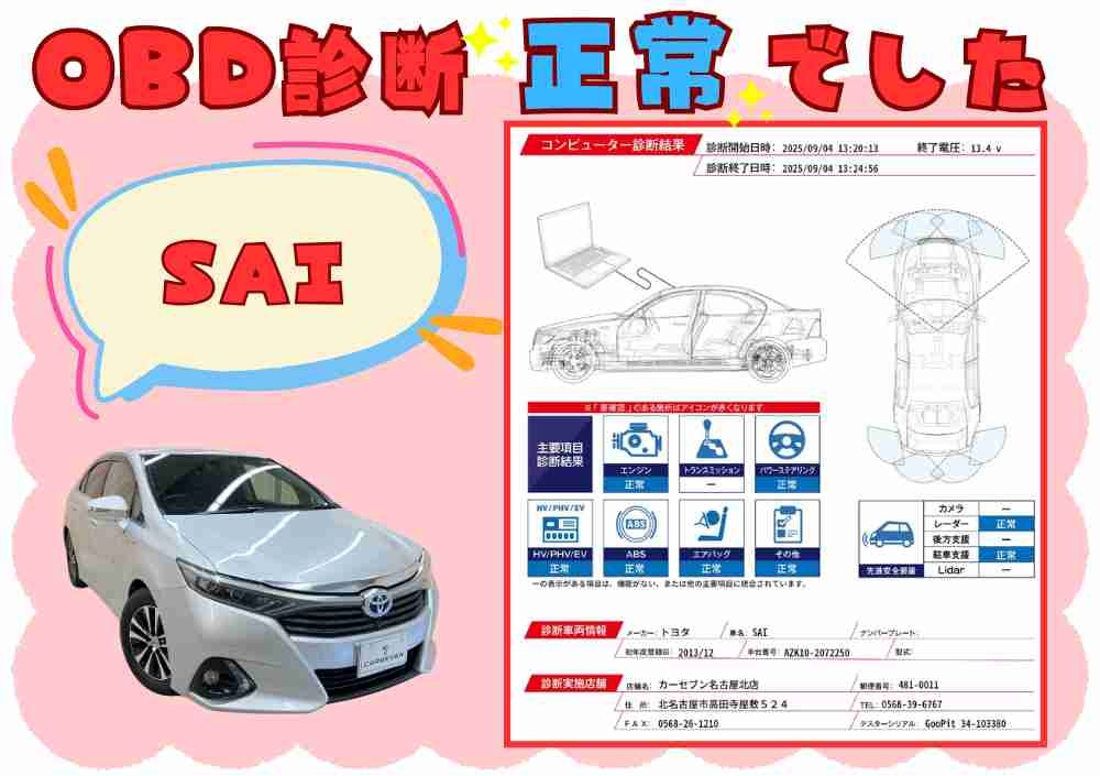 画像1：OBD結果/記録簿
