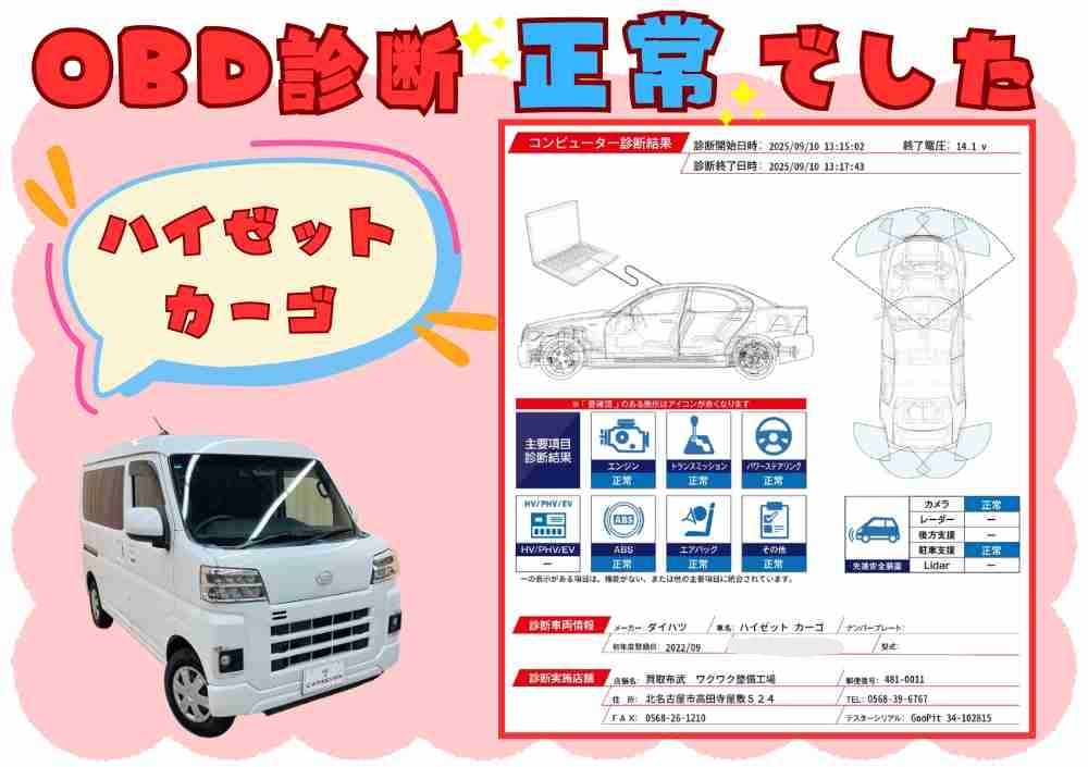 OBD故障診断 結果 画像1