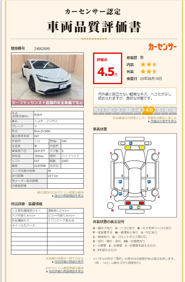評価書・車両画像 2/3