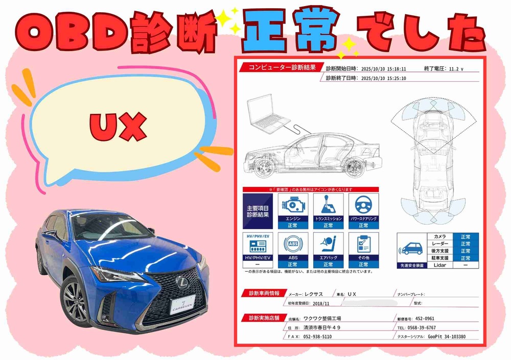 OBD故障診断結果 1