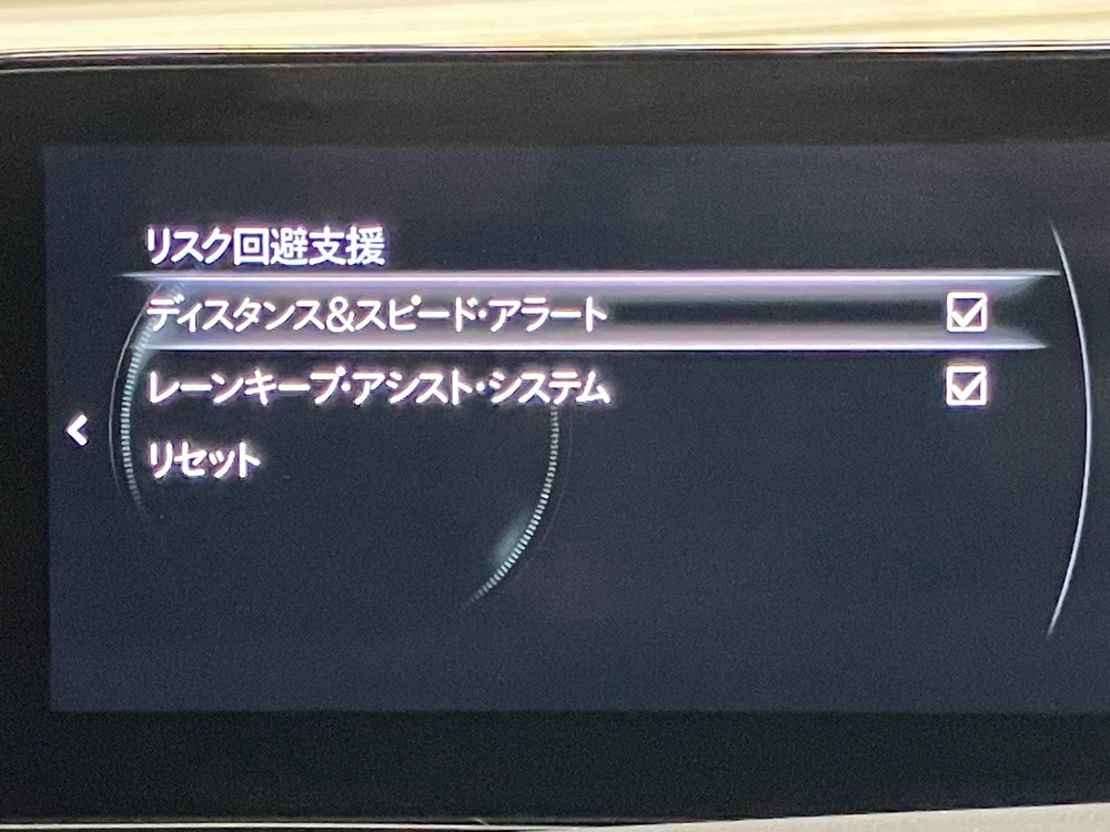 ブラインドスポットモニタリング