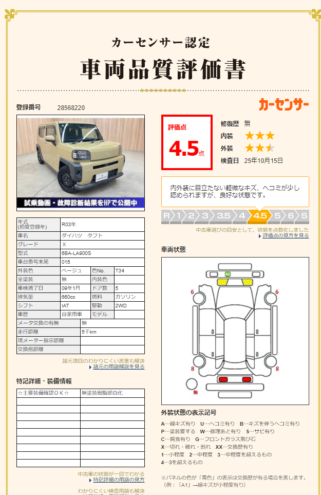 評価書2（裏面等）